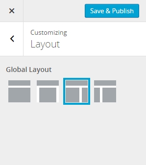 Layout customizer control