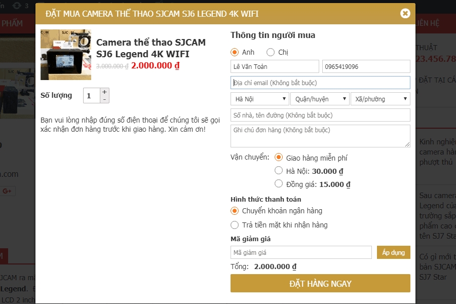 Plugin mua hàng nhanh cho woocommerce – Woocommerce Quick buy